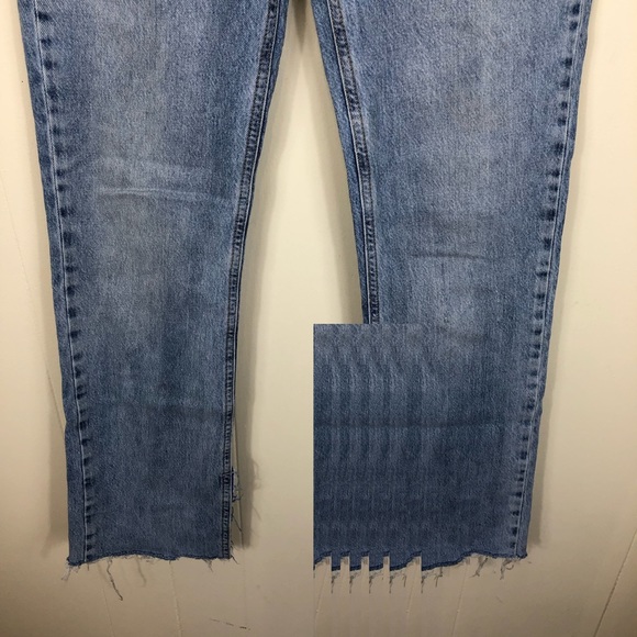 Zara High Rise Straight Leg Jeans Sz 4 - Picture 4 of 9